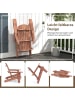 COSTWAY Adirondack Stuhl klappbar in Braun