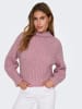 JACQUELINE de YONG Strickpullover Rollkragen Langarm Gerippte Ärmelbündchen in Lila-2