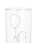 Mr. & Mrs. Panda Lieblingsglas Schildkröte Luftballon ohne Spruch in Transparent