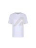 AUTRY Zweifarbig Weiß Baumwolle T-Shirt