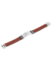 Adeliás Herren Armband aus Leder 21 cm in braun