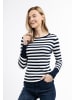 DreiMaster Maritim Strick Pullover in WOLLWEISS MARINE