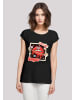 F4NT4STIC T-Shirt Lips like sugar retro Valentinstag in schwarz