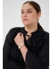 KAFFE curve Langarm-Bluse KCflori A-shape in Black Deep