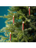 MARELIDA LED Weihnachtskerzen Lichterkette 20 Baumkerzen L: 9,5m in rot