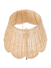 Beliani Stehleuchte SALM in Naturfarben/Messing - (W) 40 x (H) 148 x (L) 40 cm
