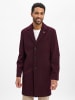 Finshley & Harding London Wollmantel in aubergine - 0001