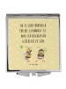 Mr. & Mrs. Panda Handspiegel Hummeln Kleeblatt mit Spruch in Gelb Pastell