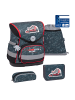 Belmil 4tlg-Set: Schulranzen Red Dots in schwarz – (H)37 x (B) 30 x (T) 19 cm