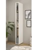 Furn.Design Aktenregal Weiß matt, Eiche Wotan 20 x 200 cm, Standregal mit 5 Ordnerhöhen