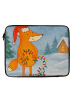 Mr. & Mrs. Panda Laptop Tasche Fuchs Weihnachten Design ohne Spruch in Weiß