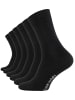 Clark Crown® Bio-Baumwoll Socken 6 Paar in schwarz