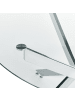 Beliani Esszimmertisch MARAMO in Silber/Transparent - (W) 120 x (H) 75 x (L) 120 cm