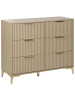 Beliani Kommode WALCOTT in Beige/Gold - (W) 108 x (H) 89 x (L) 40 cm