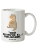 Mr. & Mrs. Panda Weiße Tasse Otter Bauch mit Spruch in Weiß
