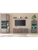 Furn.Design Wandboard Thermo Eiche, grau, Wandregal 152 cm