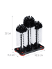 relaxdays 2x Gläserspülbürste in Weiß/Schwarz - (B)18,5 x (H)22 x (T)9,5 cm