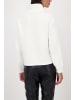 monari Pullover aus Viskose mit gestrickten Ärmeln in Off-White