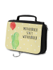 Mr. & Mrs. Panda Waschtasche Schildkröte Luftballon mit Spruch in Gelb Pastell