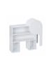 relaxdays Kinderregal "Elefant" in Weiß - (B)64,5 x (H)60,5 x (T)20,5 cm