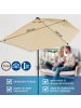 EASYmaxx Sonnenschirm halbrund 270x140cm beige UV-Schutz  Braun