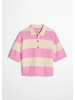 Marc O'Polo DENIM Strick-Poloshirt in Light Pink Multi 01