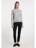 DreiMaster Klassik Damen Strickjacke in Grau Melange