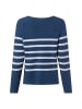 Franco Callegari Strickpullover in indigo ecru - 0001