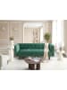 Beliani 3-Sitzer Sofa BYSKE in Grün/Braun - (W) 200 x (H) 73 x (L) 78 cm