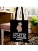 Mr. & Mrs. Panda Schultertasche Bär Wandern mit Spruch in Schwarz
