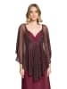 Vera Mont Cape im Glitzer-Look in Dark Red/Black