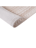 Beliani Kurzflor BAGLAR in Beige/Weiß - (W) 80 x (H) 0.7 x (L) 150 cm