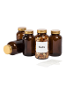 relaxdays 5x Braungläser in Braun/ Gold - 250 ml