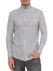 Rusty Neal Feinstrick im Biker-Stile Slim Fit Strick-Jacke in Grau