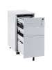 Beliani Büroschrank BOLSENA in Grau - (W) 30 x (H) 60 x (L) 45 cm