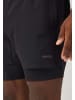 SNOCKS 2 in 1 Tainingshorts Herren in Schwarz