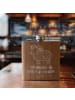 Mr. & Mrs. Panda Hip Flask Sternzeichen Widder mit Spruch in Braun