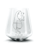 Mr. & Mrs. Panda Blümchentail Glas Igel Wein ohne Spruch in Transparent