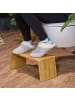 relaxdays Toilettenhocker in Natur - (B)48,5 x (H)19 x (T)20 cm