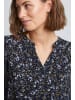 Fransa Langarmbluse FRESIDA 3 Blouse - 20610201  Langarmbluse mit V-Ausschnitt in Blau