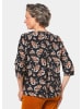 GOLDNER Bluse mit Blumendruck in schwarz / geblümt