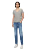 Marc O'Polo DENIM V-Neck-T-Shirt regular in stone melange