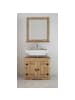 home24 home24 Waschbeckenunterschrank aus massivem Kiefernholz im naturnahen Stil in Kiefer Natur