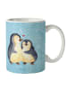 Mr. & Mrs. Panda Teetasse Pinguin umarmen ohne Spruch in Eisblau