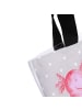 Mr. & Mrs. Panda Schultasche Axolotl Glücklich mit Spruch in Grau Pastell