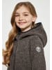 Schmuddelwedda Mädchen (Kids) Strickfleeceblouson in Grau Melange