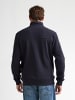 Petrol Industries Waffelstrick-Sweater mit Reißverschluss ironcore in Blau