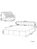 Beliani 2-tlg Doppelbett LAURESSES in Beige