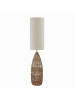 home24 Stehleuchte Cozad in Beige / Braun