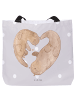 Mr. & Mrs. Panda Schultasche Otter Herz ohne Spruch in Grau Pastell